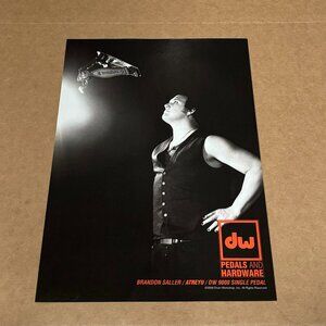 Brandon Saller of Atreyu - DW PEDALS - 2008 Print Advertisement